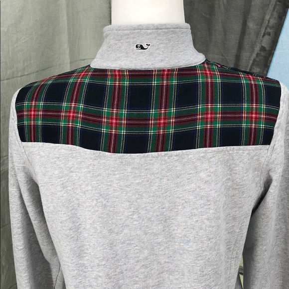 Vineyard Vines 1/4-Zip Tartan Shep Shirt Size S - Picture 5 of 8